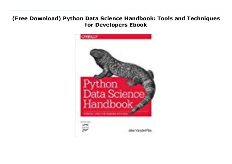 ^PDF^ Python Data Science Handbook: Tools and Techniques for Develope…