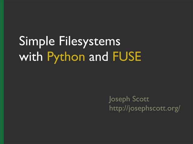 Python & FUSE