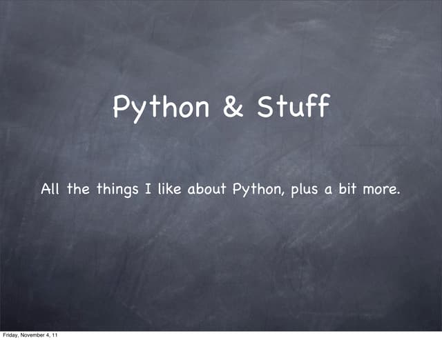 Python & Stuff