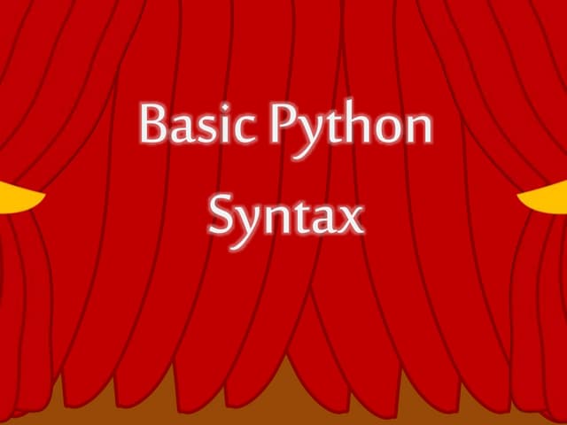 Python - Lesson 1