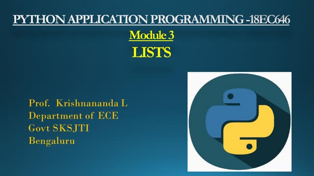 Python lists