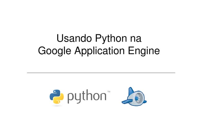 Usando Python na Google App Engine