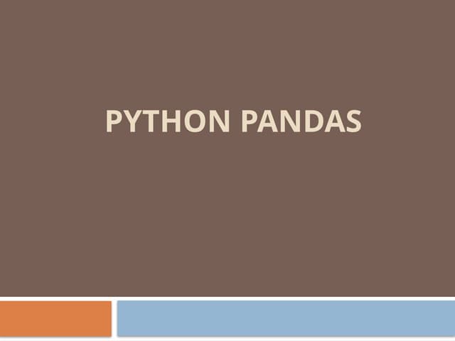 python-pandas-For-Data-Analysis-Manipulate.pptx