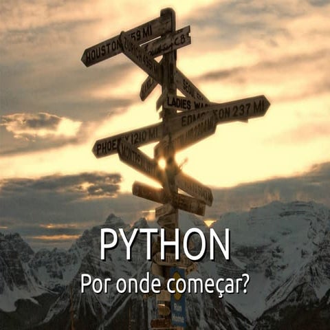 Python: Por onde comecar?