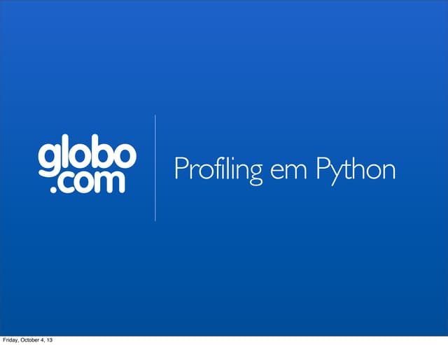 Profiling em Python