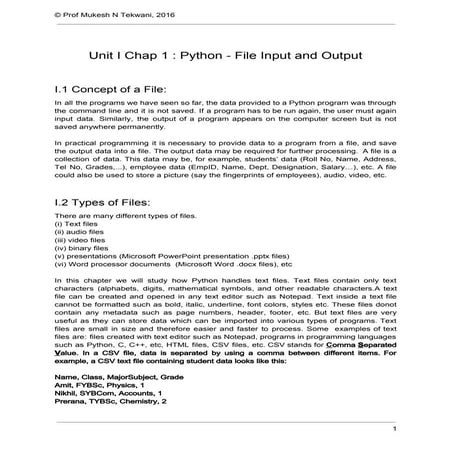 LanguageType C basics Streams File Input Related Links pdf