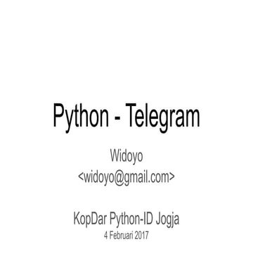 Python - Telegram | PPT