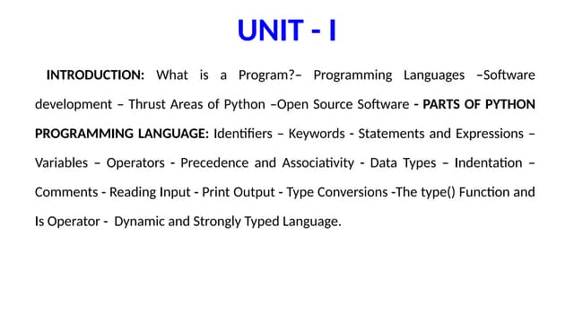 Python Programming-Skill Course - unit-i.pptx
