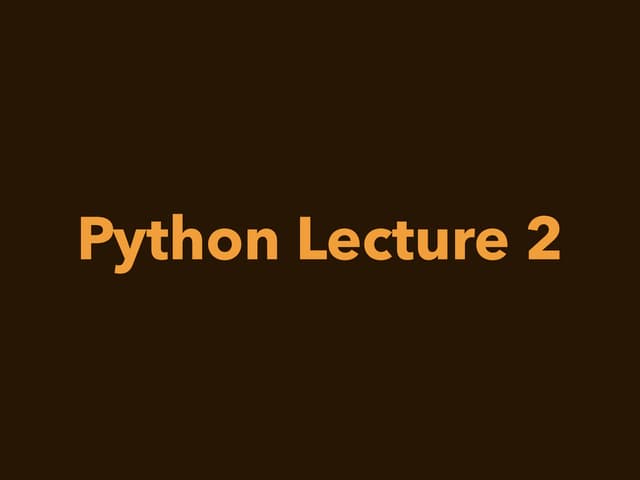 Python02 | PPT