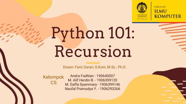 Python 101: Recursion