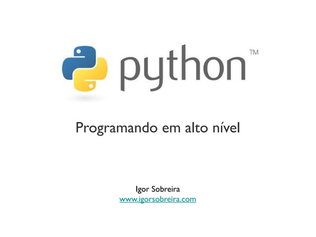 Python - Programando em alto nível