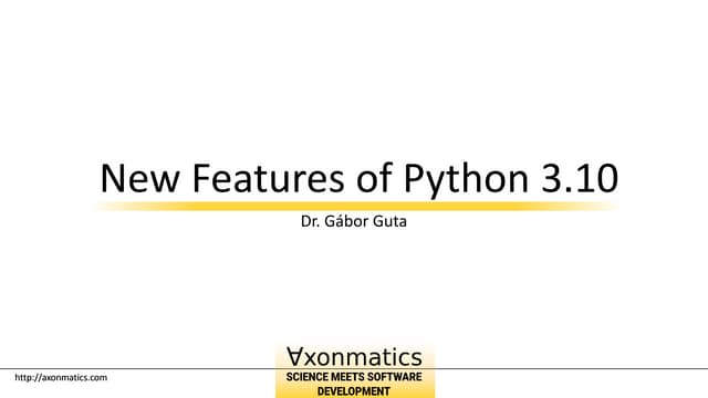 New Features of Python 3.10