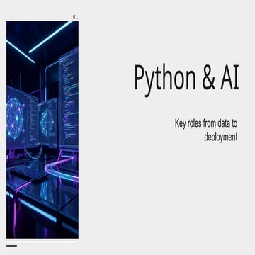 Leveraging Python for AI: From Data Handling to Scalable Deployment | PPTX