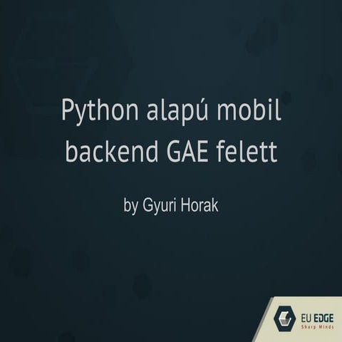 Python alapu mobil backend