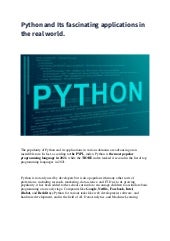 Python and Its fascinating applications in the real world.pdf