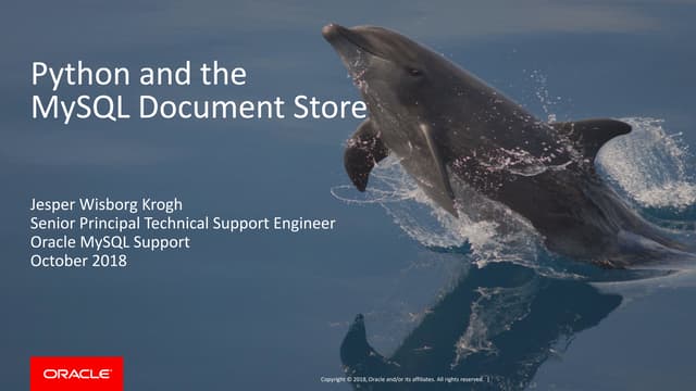 Python and the MySQL Document Store