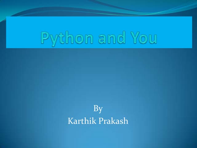 A Head Start on Python Language 