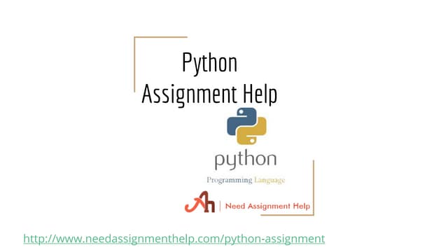 Python assignment help from professional programmers | PPT