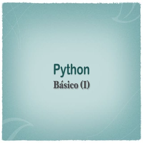 Python básico I