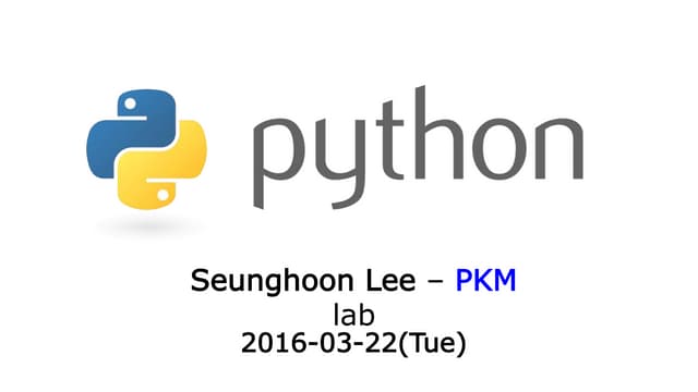 Python(basic)