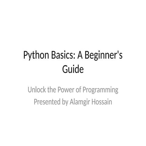 Introduces the topic and presenter, setting the stage for a structured guide ...