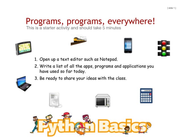Python basics slides ch1 | PPT