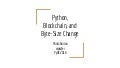 Python, Blockchain, and Byte-Size Change