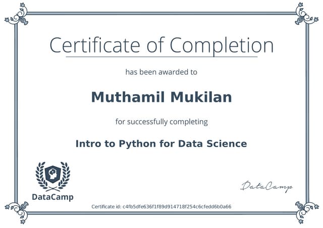 Python certificate | PDF