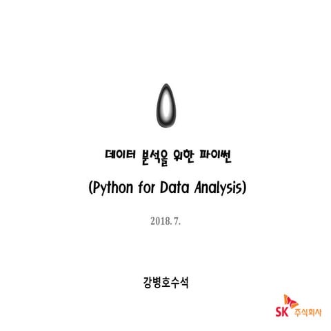 파이썬 데이터 분석 (18년) | PDF
