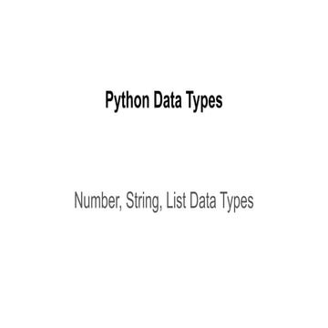 Python revision tour II | PPT