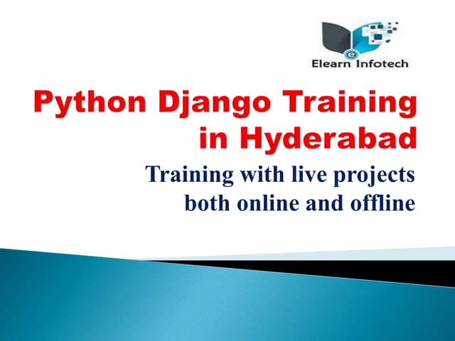 Python Django Training in Hyderabad | PPT