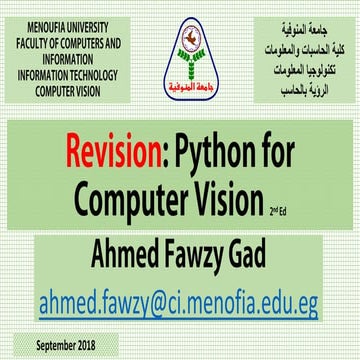 Python for Computer Vision - Revision 2nd Edition | PDF