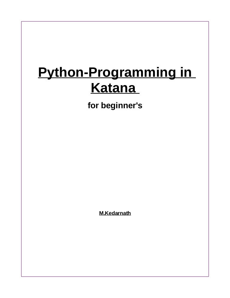 Python For Katana