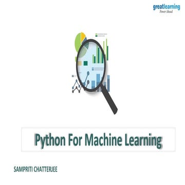 Python+for+ML.pdf,programming for machine learning | PDF