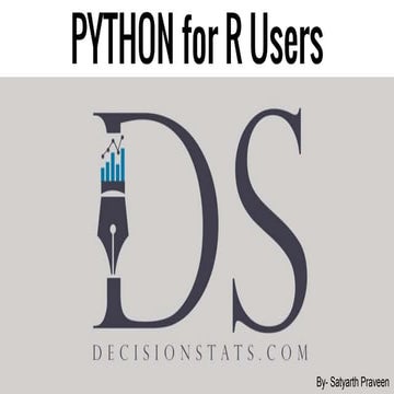 Python for R users | PPT