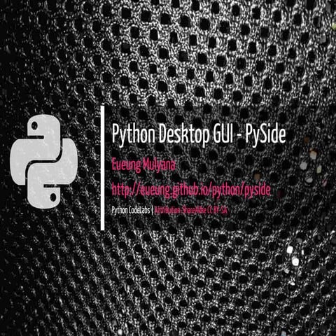 Python GUI PySide | PPT