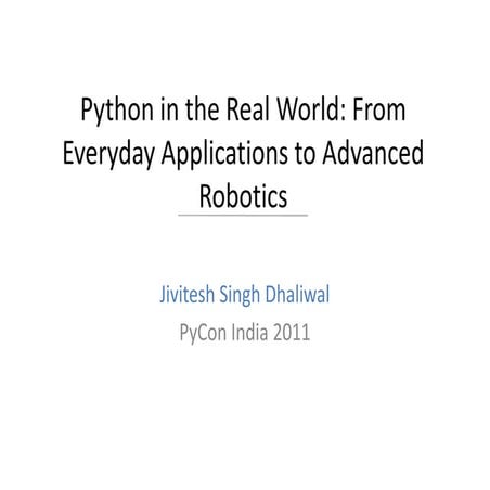 Python in the real world : from everyday applications to advanced ...