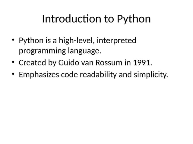 Python_Introduction_Presentation.pptx gss sus | PPTX