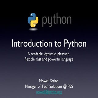 Introduction to Python
