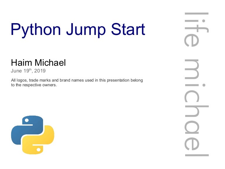 Python Jump Start