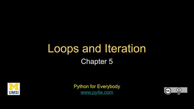 Learn various loops and Iterations in Python | PPT