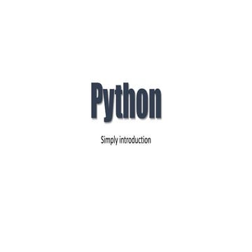 Python lesson 1 | PPT