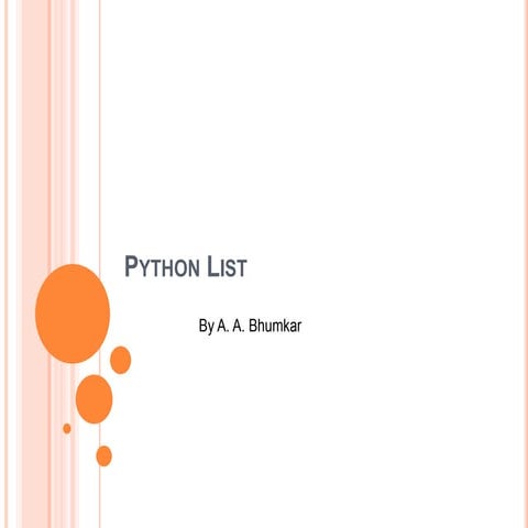 Python list | PPT