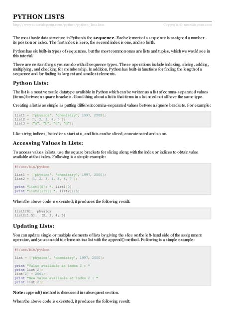 1 Write a python code that initializes a list called Number.pdf