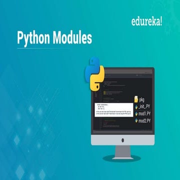 What Are Python Modules? Edureka | PDF