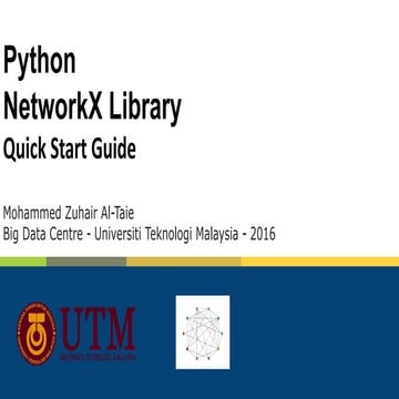 Python networkx library quick start guide | PPT