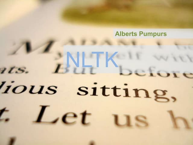 Python NLTK