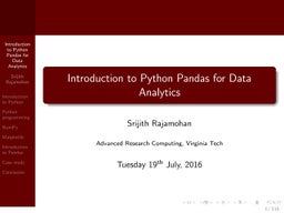 Data Visualization(s) Using Python | PPT