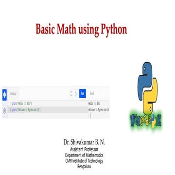 Introduction to Python