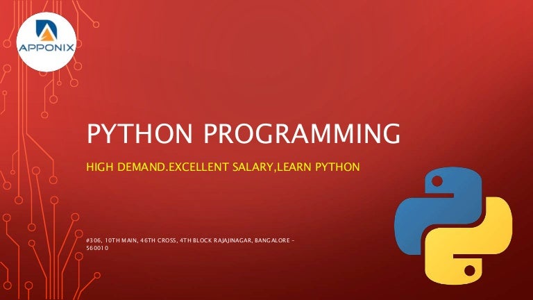 Python programming